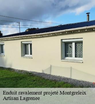 Enduit ravalement projeté  montgreleix-15190 Artisan Lagrenee