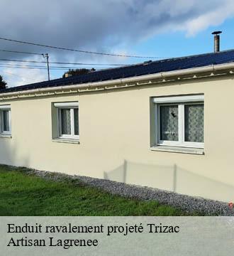 Enduit ravalement projeté  trizac-15400 Artisan Lagrenee