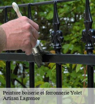 Peinture boiserie et ferronnerie  yolet-15130 Artisan Lagrenee